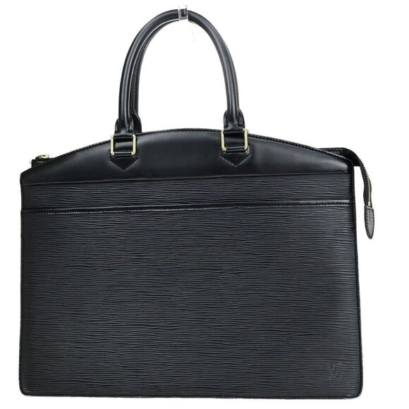 LOUIS VUITTON LV Logo Riviera Hand Bag Epi Leather Black France - Picture 1 of 16